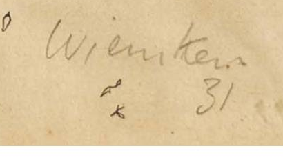 Signature — Walter Kurt Wiemken · Lower right