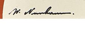 Signature 3 — Walter Nussbaum · En bas à droite de la gouache
