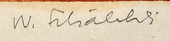 Firma 1 — Walter Schälchli · In basso a destra, nel margine sotto l’immagine.