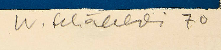 Firma 3 — Walter Schälchli · Nel margine inferiore destro del foglio.