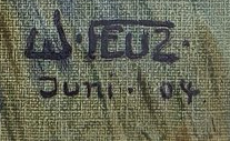 Signature — Werner Feuz · En bas à droite de l’œuvre
