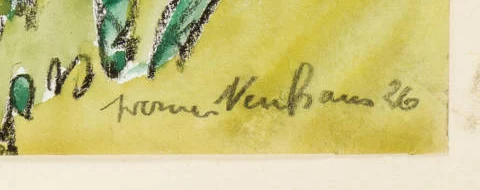 Signature 2 — Werner Neuhaus · En bas à droite de la composition, sur l’œuvre.