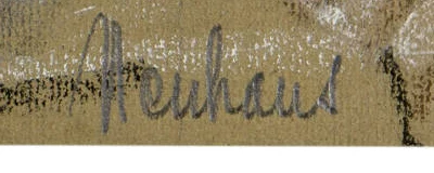 Signature 5 — Werner Neuhaus · En bas à droite de la feuille représentant le garçon couché.
