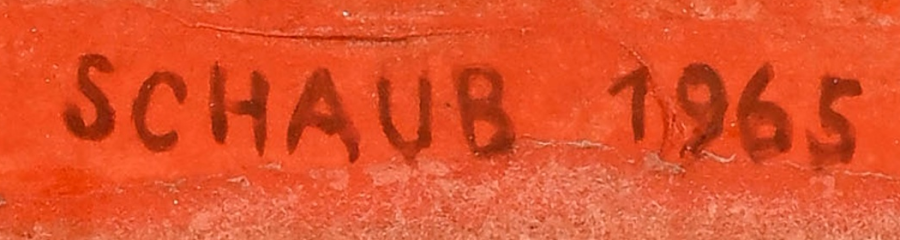 Signature — Werner Schaub · En bas à droite de la toile