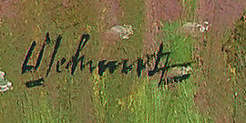 Signatur 2 — Werner Schmutz · Unten rechts auf dem Gemälde.