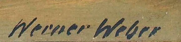 Signature 2 — Werner Weber · En bas à droite