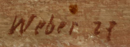 Signature 1 — Werner Weber · En bas à droite