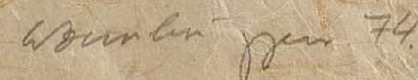 Signature 2 — Werner Zurbriggen · At the lower right of the print.