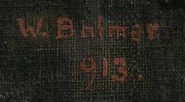 Signature — Wilhelm Balmer · En haut à droite de la toile