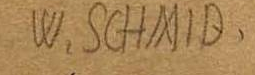 Signature 2 — Wilhelm Schmid · In the lower margin, near the center.