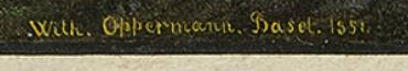 Signature — Wilhelm Ulrich Oppermann · En bas à gauche de l’œuvre