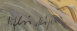 Signature — Willy Flückiger · En bas à gauche