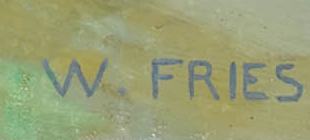 Signature — Willy Fries · En bas à droite