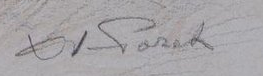 Signature 6 — Xavier de Poret · Lower right