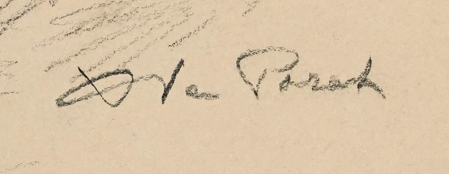 Signature 2 — Xavier de Poret · At the lower right of the sheet.