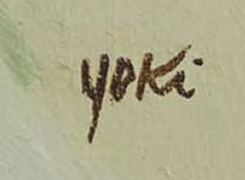 Signature 3 — Yoki · En bas à droite de la peinture