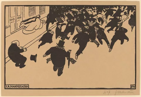 Félix Vallotton — La Manifestation