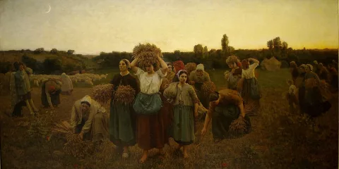 Jules Breton — Le Rappel des glaneuses
