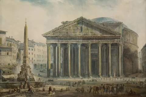 Louis Ducros — Vue du Panthéon