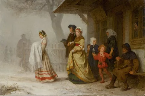 Albert Anker — Le Baptême