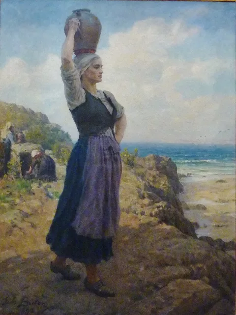Jules Breton — À la fontaine