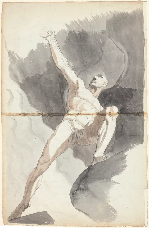 Johann Heinrich Füssli — Satan défiant les puissances du ciel