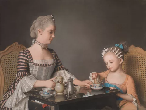 Jean-Étienne Liotard — Le Déjeuner de la famille Lavergne
