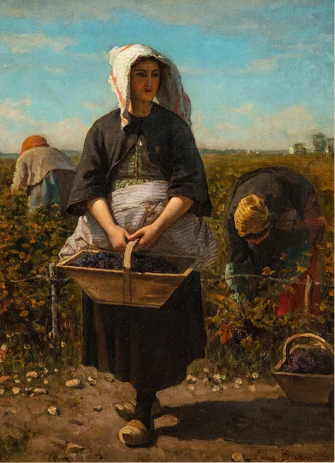 Jules Breton — Étude pour Les Vendanges à Château-Lagrange