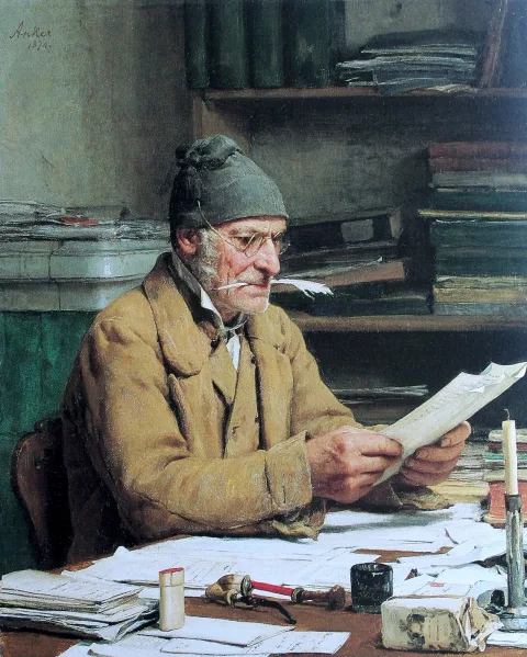 Albert Anker — Le secrétaire de commune