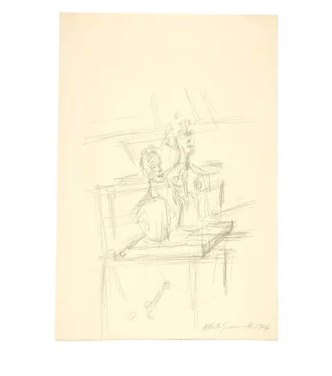 Alberto Giacometti — Sculptures dans l’atelier