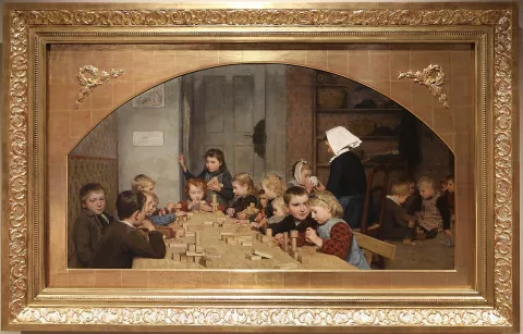 Albert Anker — La Crèche II