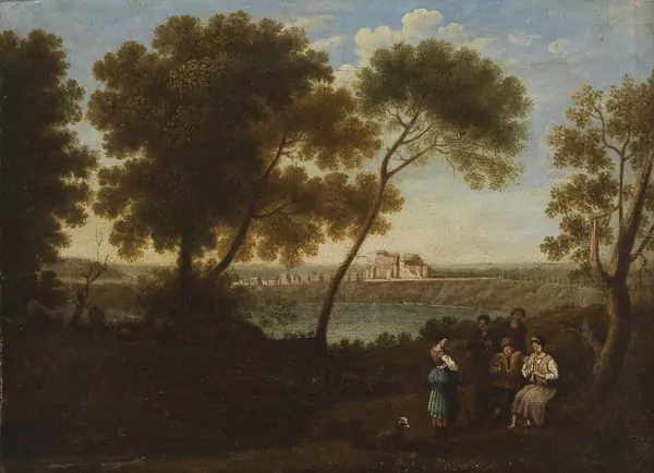 Louis-Philippe Crépin — Attribué à Louis-Philippe Crépin — Réunion de personnages
