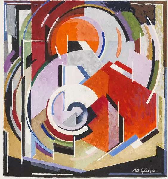 Albert Gleizes — D’après Albert Gleizes — Copie de composition géométrique