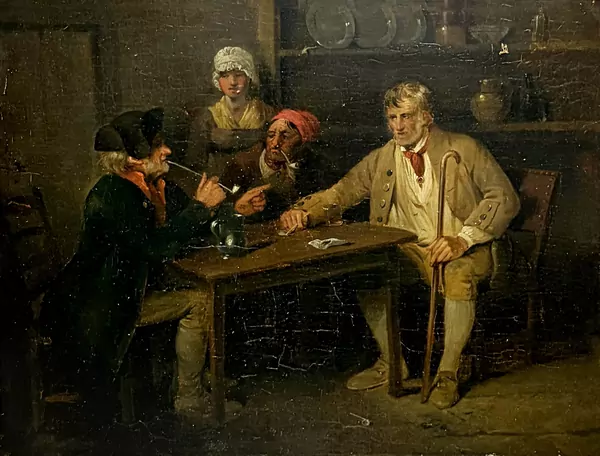 Edward Bird — Attribué à Edward Bird — Les pensionnaires du Chelsea Hospital