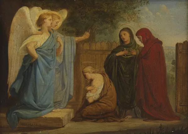 Nicolas-Auguste Galimard — Attribué à Nicolas-Auguste Galimard — Découverte du tombeau vide
