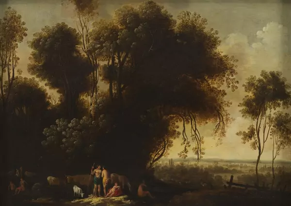 Nicolas Poussin — Dans le goût de Nicolas Poussin — Bergers et leur troupeau