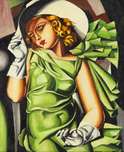 Tamara de Lempicka — D’après Tamara de Lempicka — Jeune fille en vert