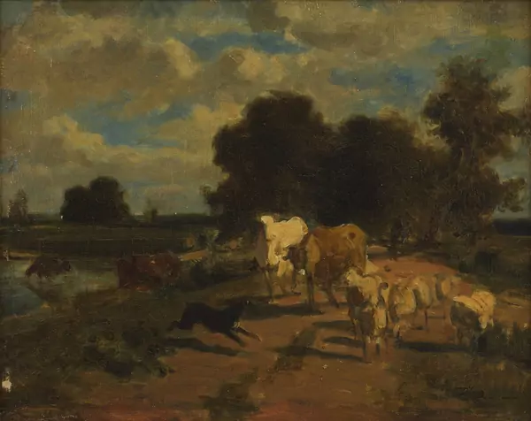 Constant Troyon — D’après Constant Troyon — Le retour à la ferme