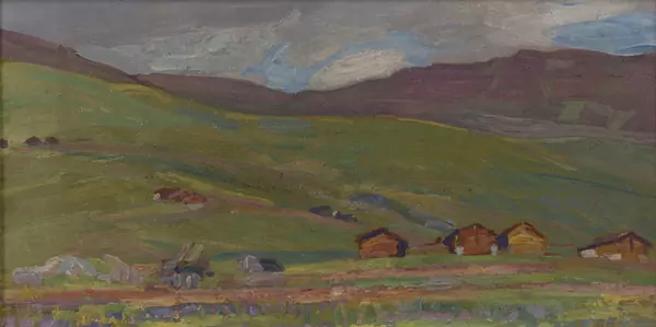 Abraham HERMANJAT (1862-1932), "Verbier", huile — DognyAuction
