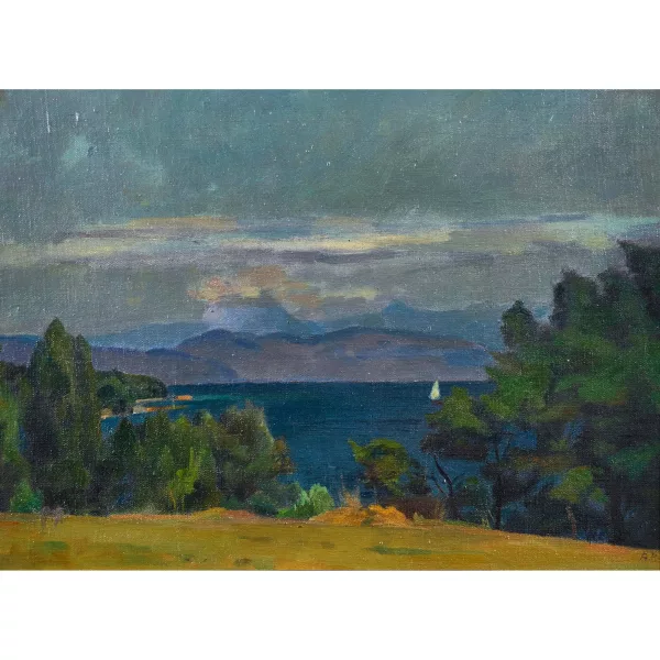 Abraham Hermanjat — "Lac près de Buchillon".