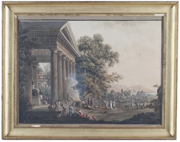 Abraham-Louis-Rodolphe Ducros — Offrandes au temple,