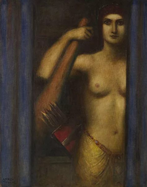 Adolf Frey-Moock — Amazone mit Keule und Köcher