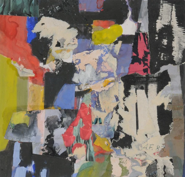 Adolf Funk — 2 Blätter: Ohne Titel, 1983; Gartenstühle, 1986