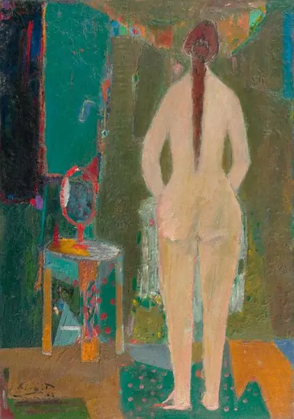 ADOLF HERBST — Stehender weiblicher Rückenakt. 1968. — Koller Auktionen