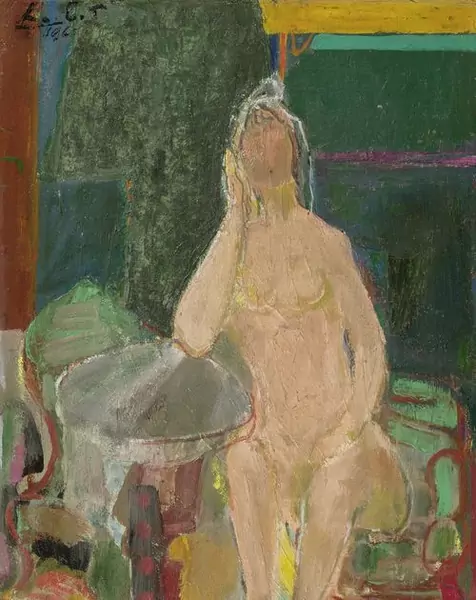 ADOLF HERBST — Sitzender Frauenakt. 1969. — Koller Auktionen