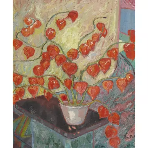 Stillleben mit Lampionblumen