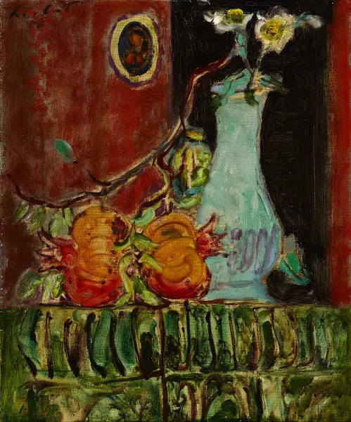 Stillleben mit blauer Vase