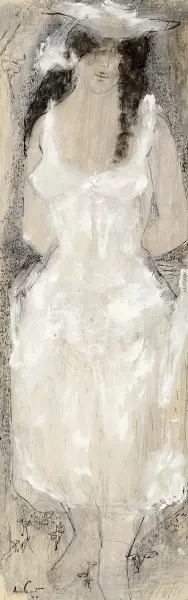 Stehende Frau
