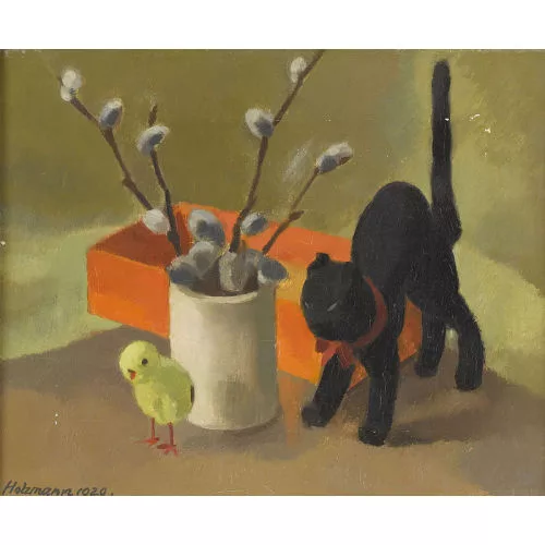 Adolf Holzmann — Katze, Kätzchen, Kästchen und Küken.