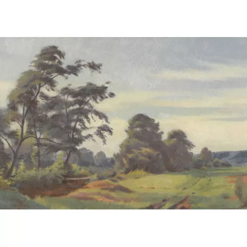 Adolf Holzmann — "Landschaft bei Andelfingen".